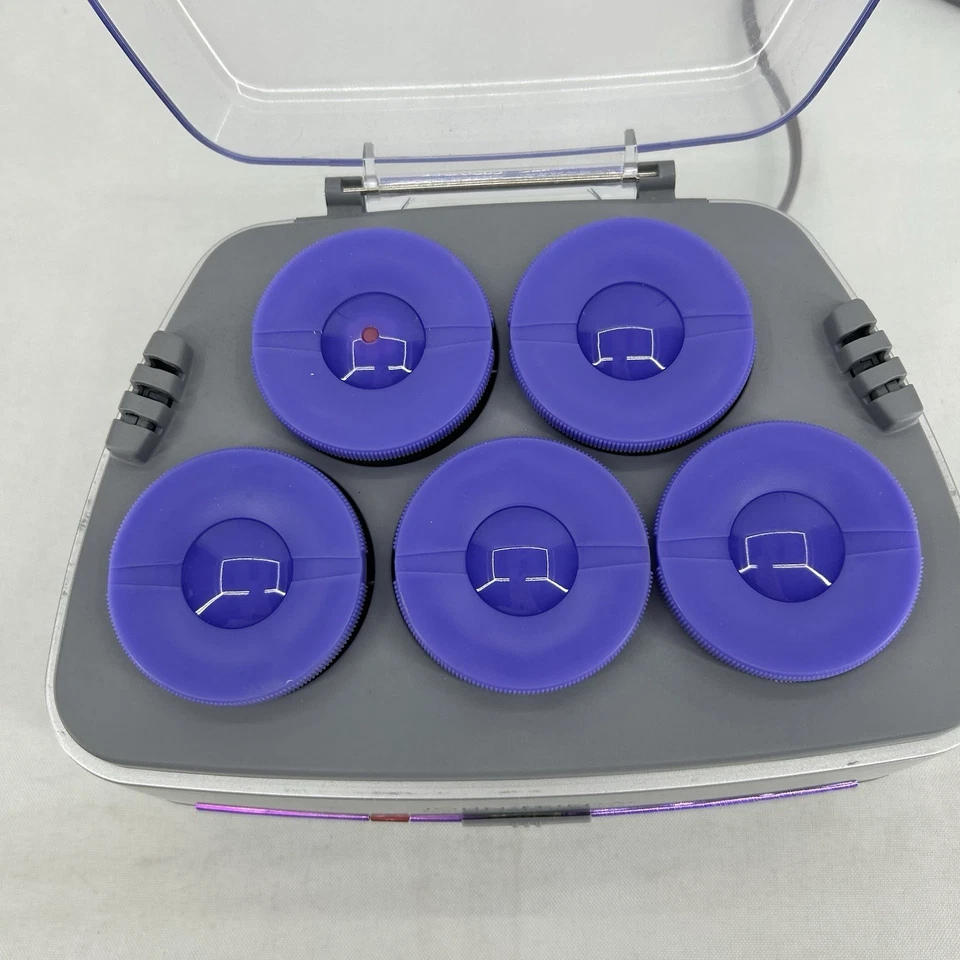 John Frieda Hot Rollers Smooth Waves 5 rizadores grandes JFHS5R sin clips funciona limpio Foto 4 de 4