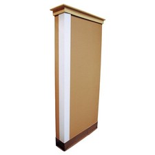GRAINGER APPROVED 5KZJ9 Corner Guard, White, Smooth, PVC, 4 ft H 5KZJ9
