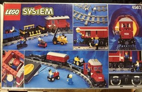 LEGO 9V Trains 4563 Load N&rsquo; Haul Railroad Complete W /Box VERY RARE!!