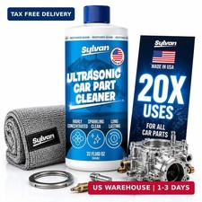 32 Oz. Ultrasonic Carburetor Parts Cleaner Solution Free Cleaning Cloth Ma