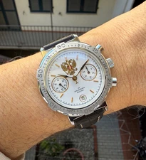 Vintage Poljot Chronograph 3133 Ed Special President Fullset Men's Watch