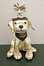 Raising Cane  s Dog Puppy 2025 Plush Golden 28th Birthday Cane Gold