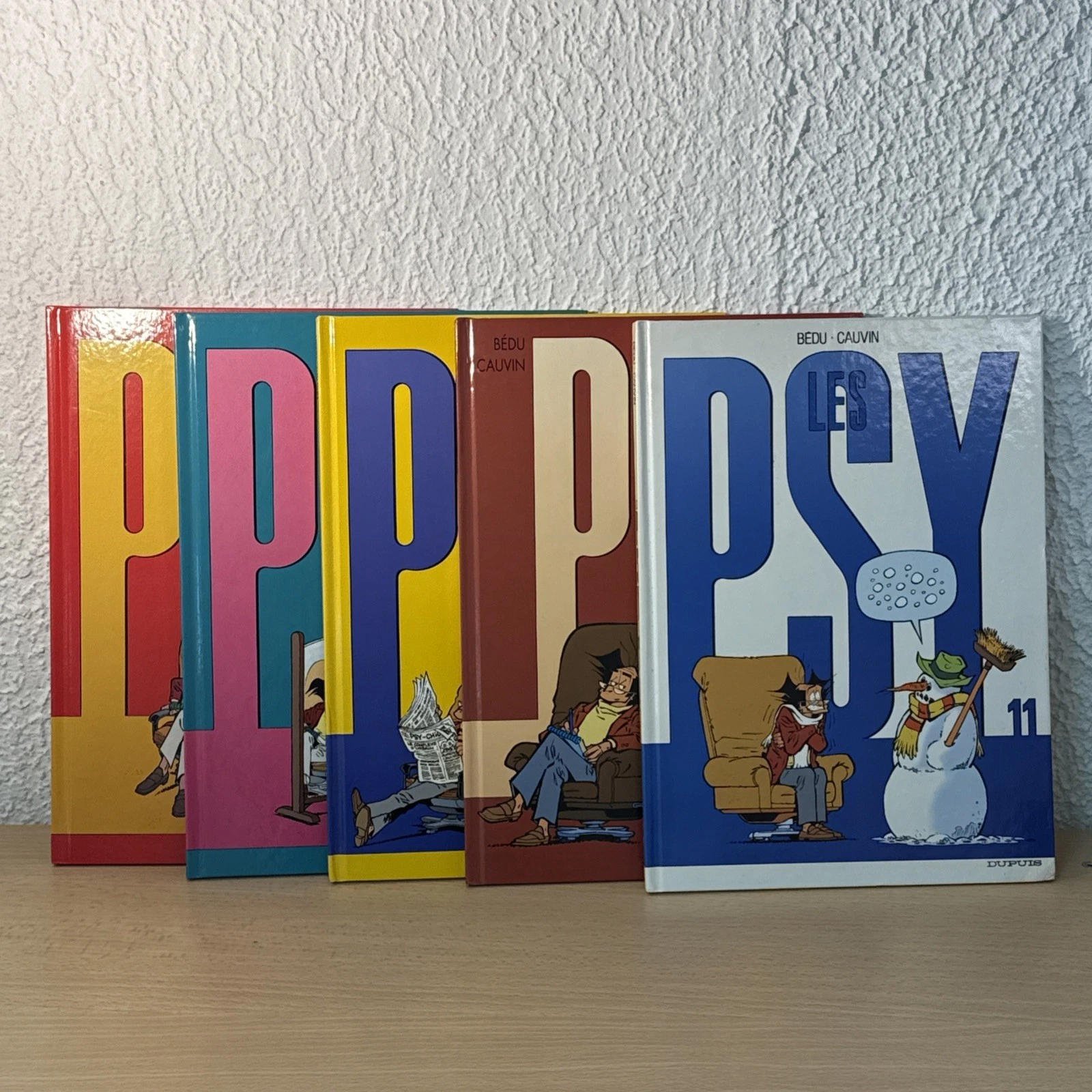 Lot De 5 BD Les Psy Bédu Cauvin Numéro 1 À 5 Éditions Dupuis