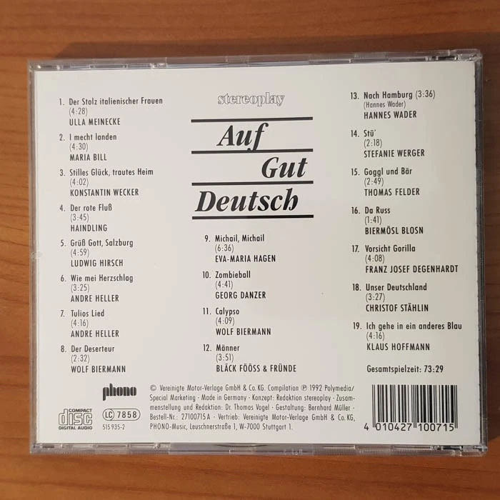 NEUE CD - PHONO MUSIC - VARIOUS - Stereo Special CD 71 Auf Gut Deutsch - Bild 2 von 2