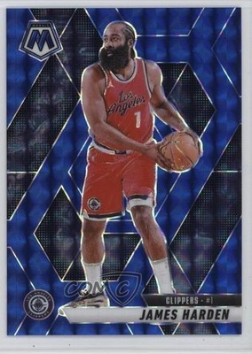 2024-25 Panini Mosaic Blue Mosaic Prizm 140/199 James Harden #42 1s2h