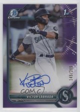 2022 Bowman Chrome Prospect Purple Refractor 145/250 Victor Labrada Auto 0hk3