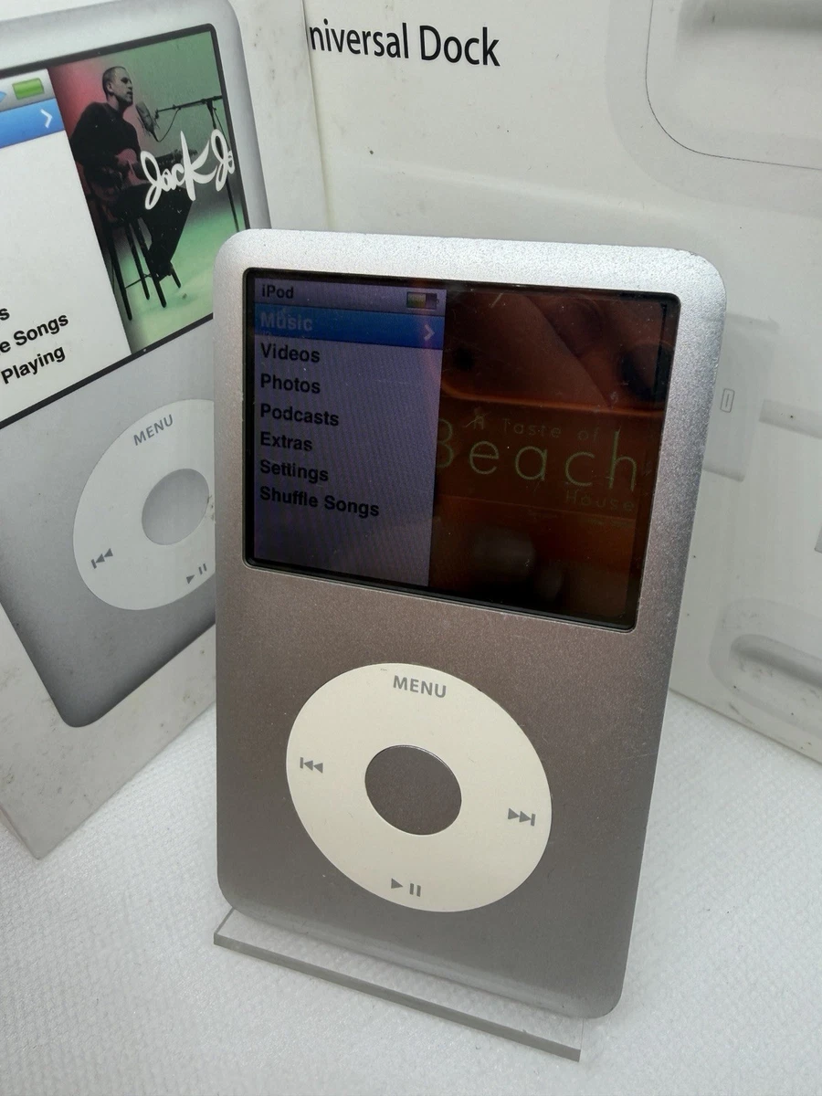 Apple iPod Classic 7. Generation Silber Grau 120GB mit Universal Dock #887