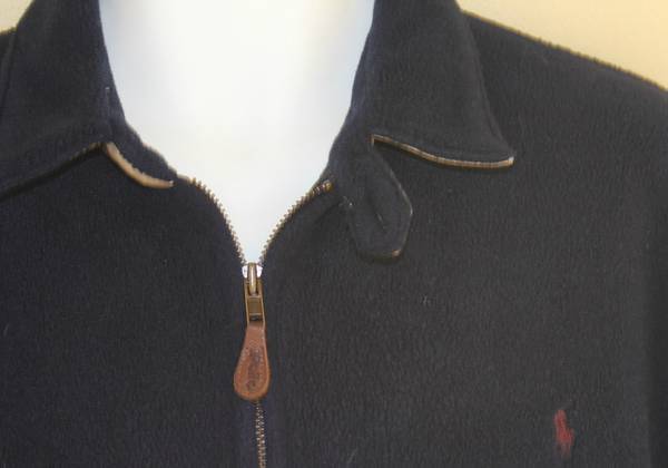 ジャケット・アウター 90's Ralph Lauren fleece blouson navy Vintage 90's Mens XL Polo Ralph Lauren Full Zip Navy Blue Fleece
