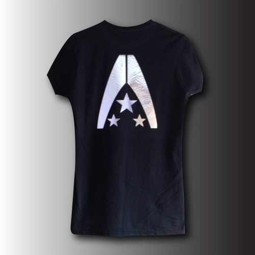 Mass Effect N7 Alliance Tribute Gamer Gift Metallic Print T-Shirt Womens Black - Picture 3 of 5