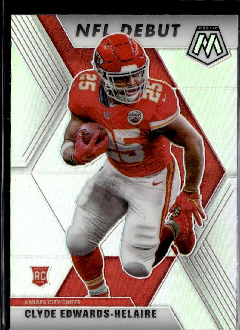 2020 Panini Mosaic #266 Clyde Edwards-Helaire Prizm RC Silver