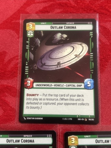 3x Star Wars Unlimited - Outlaw Corona - Shadows of the Galaxy x3 - Picture 2 of 6