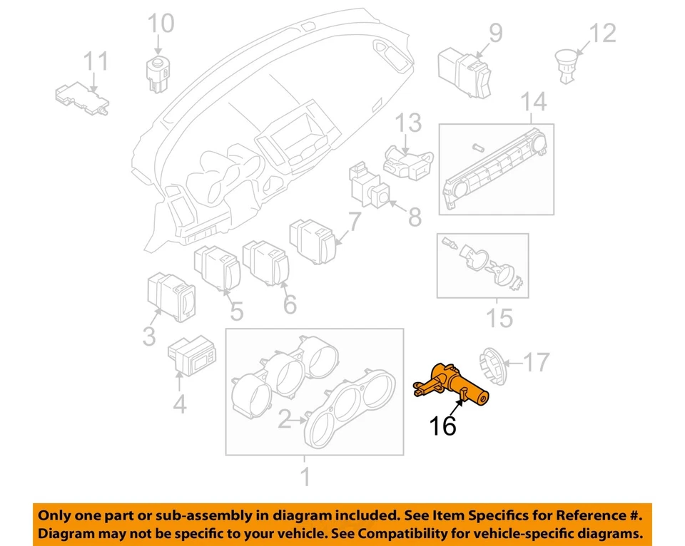 Interruptor de ignição usado serve: 2008 Nissan Maxima AT CVT grau A - Imagem 3 de 4