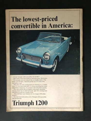 Car and Driver Magazine August 1965 Indianapolis - Picture 2 of 2