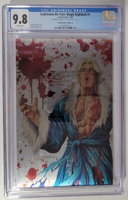Ric Flair Magic Eightball #1 - Kirkham Metal Virgin Battle Damage - LMT 6/50