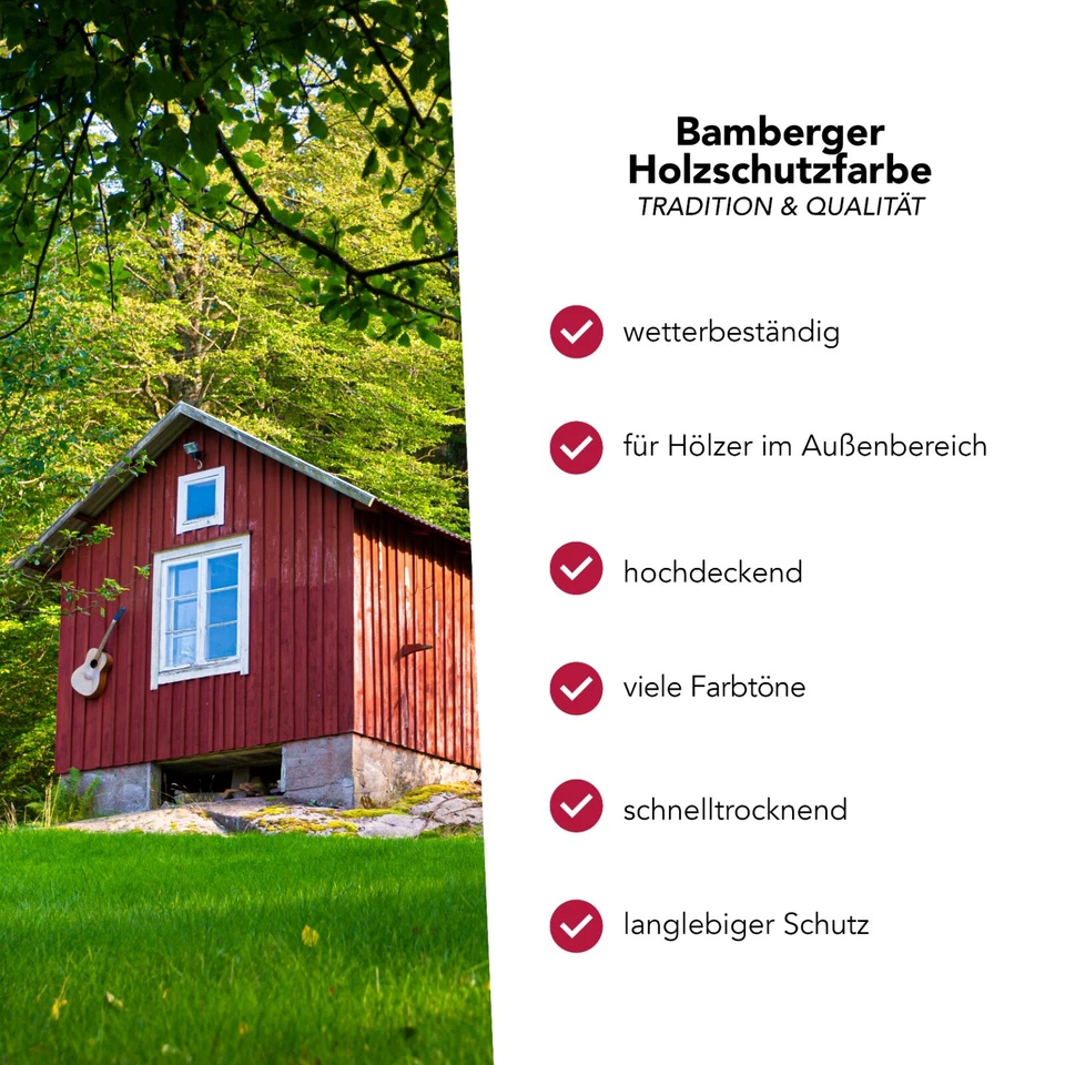 Holzschutzfarbe Matt Außen Wetterschutzfarbe Holzdeckfarbe Holzfarbe Außen Weiß - Bild 4 von 4