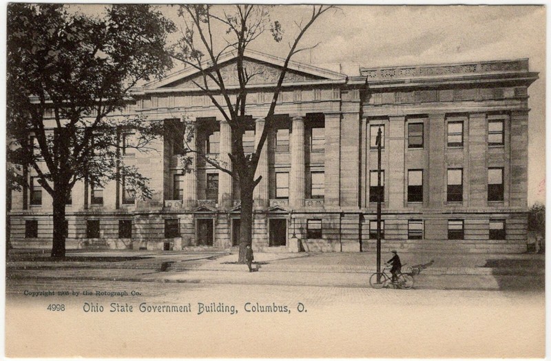 Photo Postcard: Ohio State Government Building, Columbus, Ohio, Statehouse annex