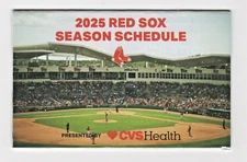 Boston Red Sox 2025 Pocket Schedule w/ Regular Season Schedule & Spring Training