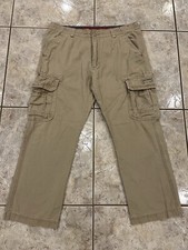 Vtg Mens 38X30 UnionBay Baggy Skater Wide Leg Cargo Pants Skate Y2K 90s Khaki