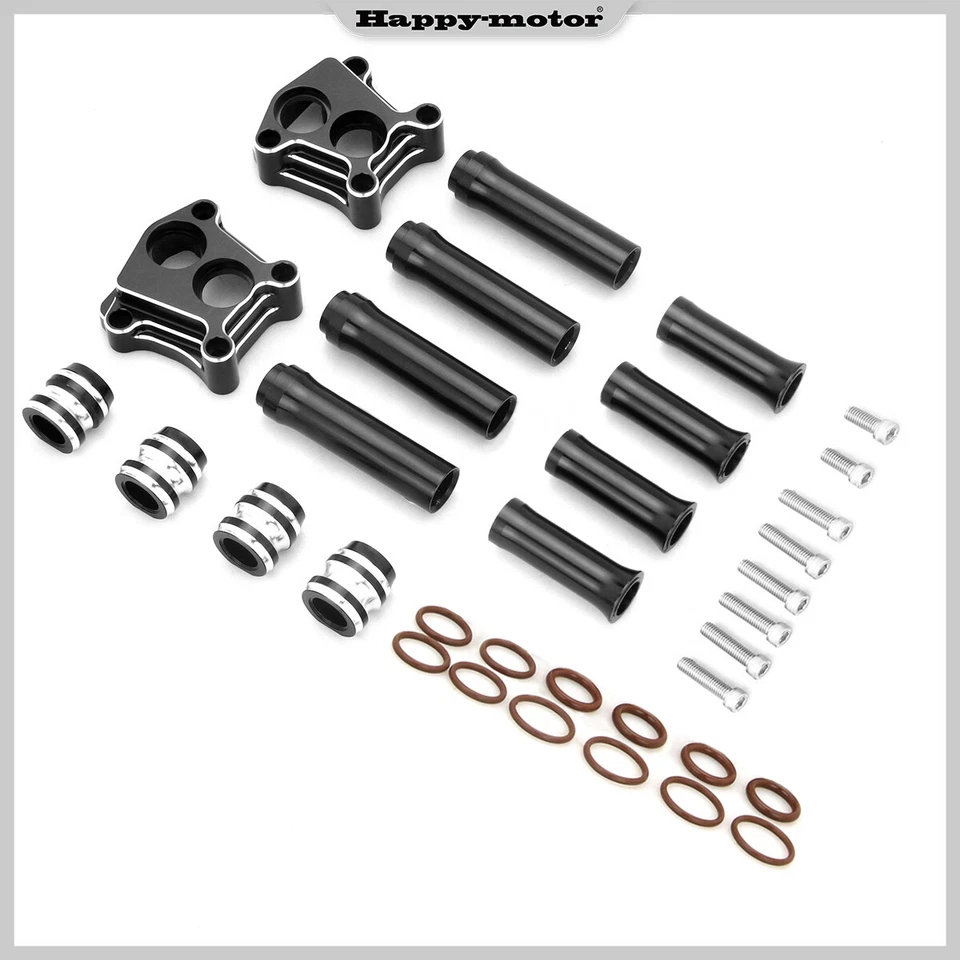 Cubierta de bloque elevador de varilla de empuje CNC para Harley Street Glide FLHX Road King FLHR 06-16 Foto 4 de 4