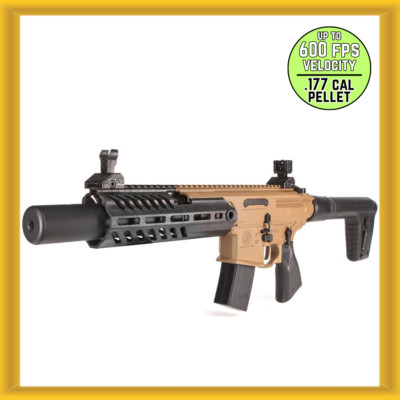Sig Sauer MCX RATTLER CANEBRAKE 30-round .177 Caliber CO2-powered Pellet 600 FPS