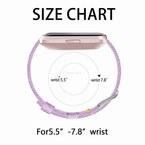 For Fitbit Versa / 2 Woven Canvas Fabric Replacement Wristband Watch Wrist Band - Picture 39 of 46