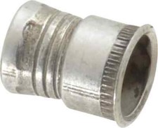 Made in USA #10-32 UNF, Cadmium-Plated, Aluminum Knurled Rivet Nut Inserts