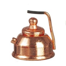 Dolls House Copper Kettle Old Fashioned Kitchen Accessory Miniature 1:12 Scale 