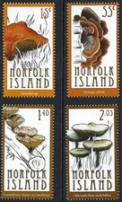 Norfolk Island 2009 Mushrooms / Funghi set of 4 Mint Unhinged MUH