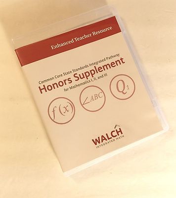 Walch Common Core State Standard Honors Supp Enhanced Teacher Resource USB Drive