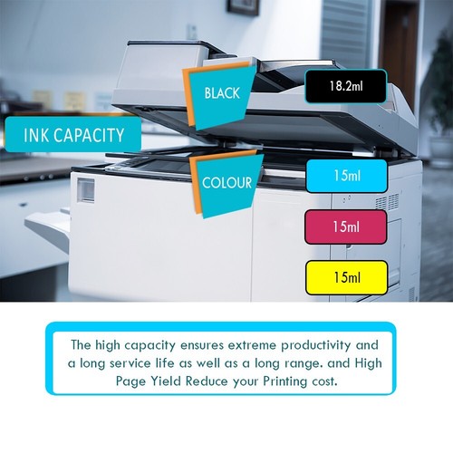 12 INK CARTRIDGES COMPATIBLE WITH EPSON XP-405 XP-205 XP-102 XP-325 XP-305 XP225 - Picture 4 of 8