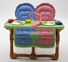 Fisher Price Twin High Chairs Pink & Blue 