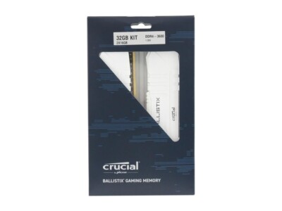 Crucial Ballistix 3600 DDR4 Kit 32GB DRAM Desktop Gaming Memory