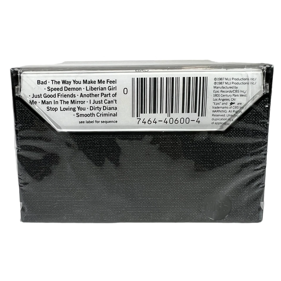 Michael Jackson BAD The Way You Make Me Feel 40600 Cassette US 1987 NEW Sealed - Image 2 of 4