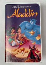 Walt Disney Classic Aladdin VHS Black Diamond 1662 original owner clamshell