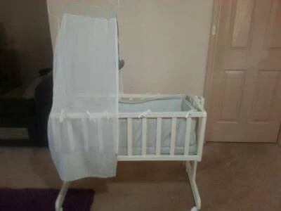 Grey White Baby Bed Girls 47 Boys Cots Bedding Gumtree