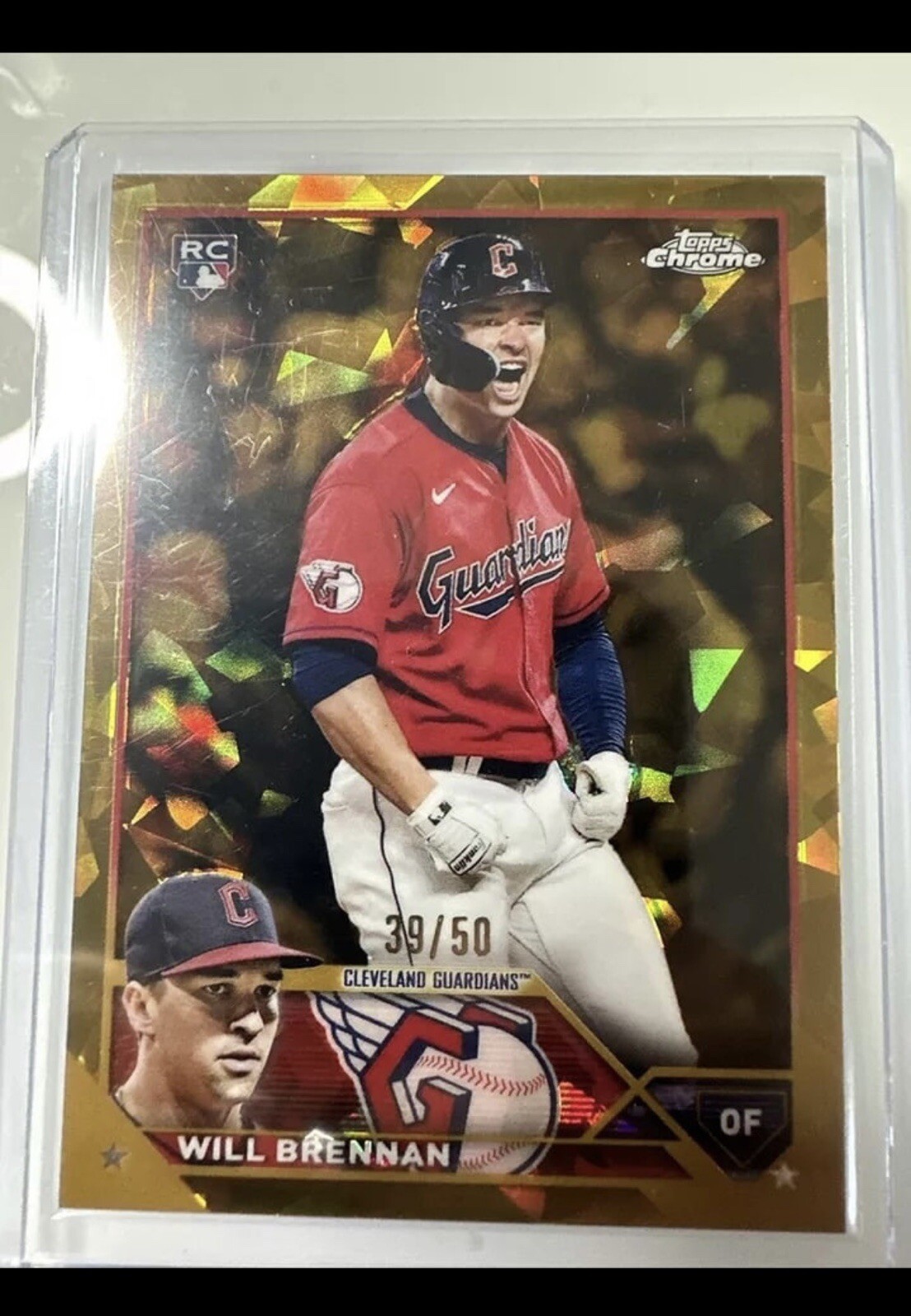 2023 Topps Chrome Sapphire Edition Gold /50 Will Brennan #453 Rookie RC