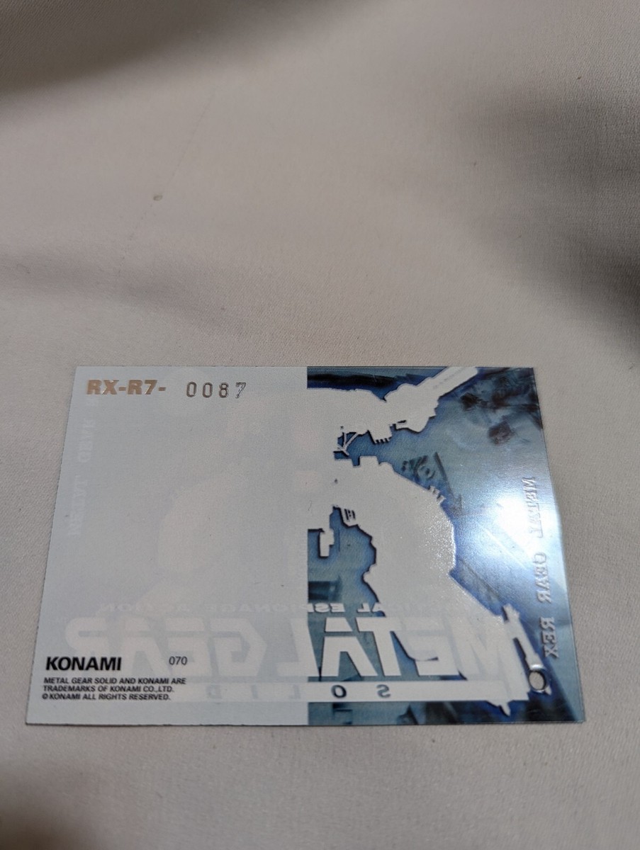 NEW REX 070 - Metal Gear Solid Trading Card - Turtle Rarity Low