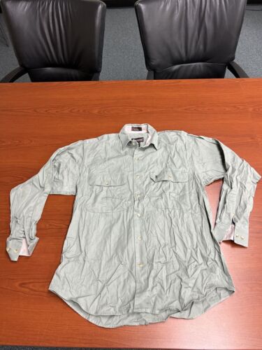 Browning Mens Green Long Sleeve Button Down Shirt Size Large 118