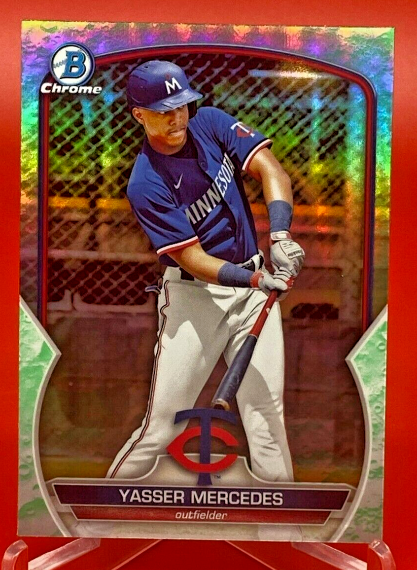 2023 Bowman Chrome Yasser Mercedes Lunar Glow Refractor BCP99