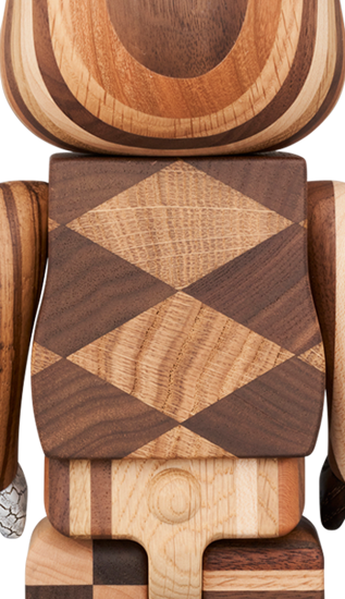 R@BBRICK Karimoku Mix 400% BE@RBRICK Rabrick Rabbit 2024 Medicom