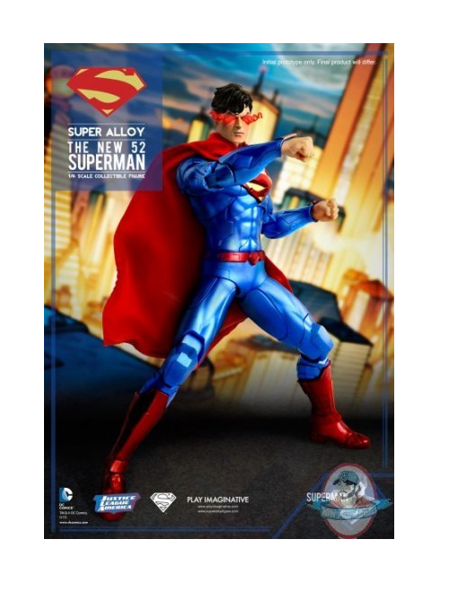 Super Alloy 1/6 Scale Justice League Superman 12 inch Action