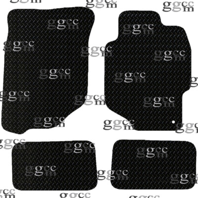 FOR HONDA ACCORD 1997 TO 2003 TAILORED BLACK RUBBER CAR FLOOR MATS SET. (1 CLIP)
