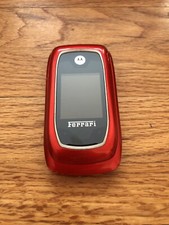 Motorola i897 Ferrari Rare Flip Cellular Nextel IDEN Phone RED