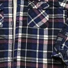 Vintage Y2K Boston Traders Flannel Sherpa Lined Plaid Jacket Womens Hoodie Small