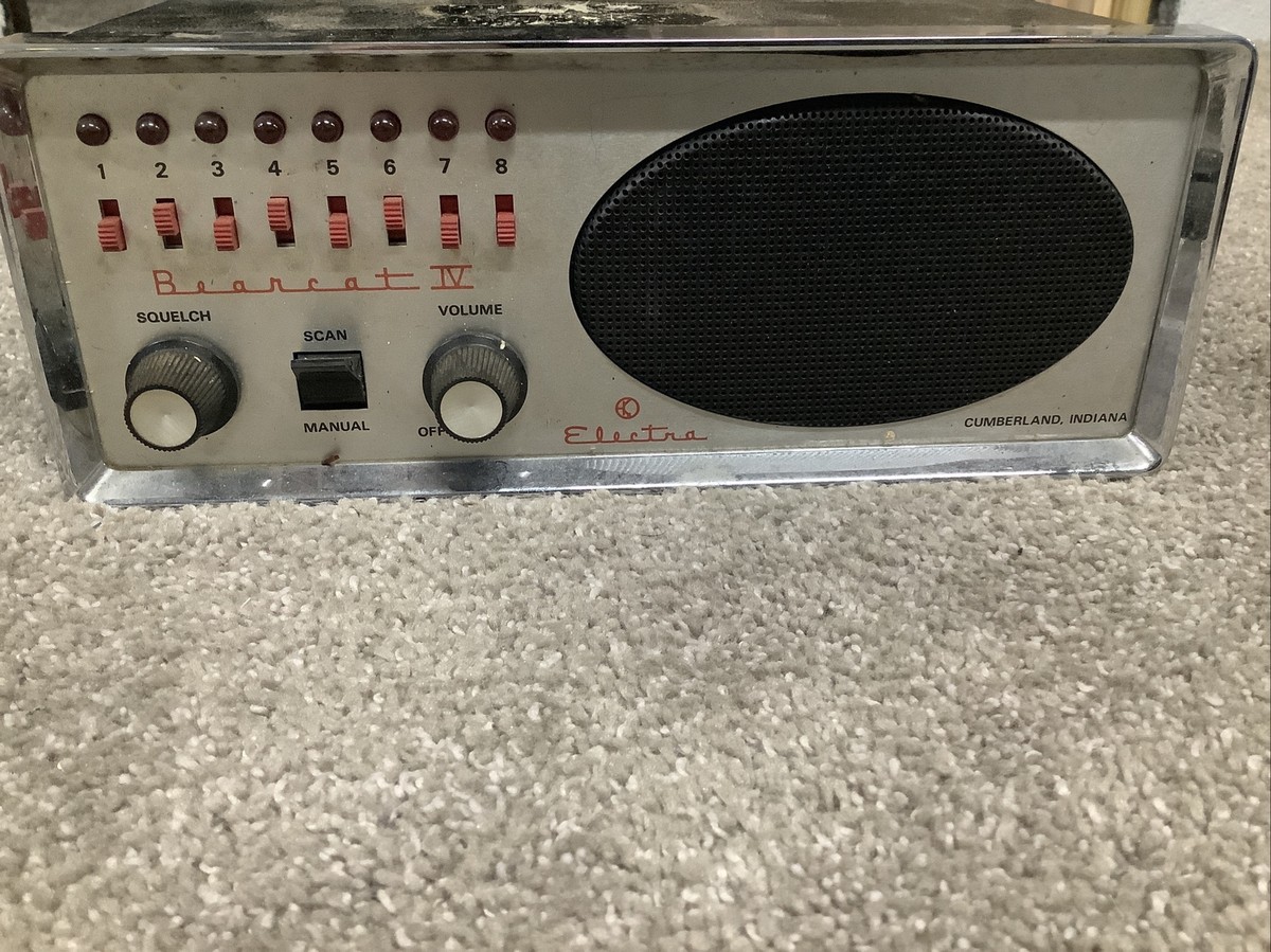 Vintage Electra Bearcat 4 8 Channel Scanner with 8 Crystals | eBay