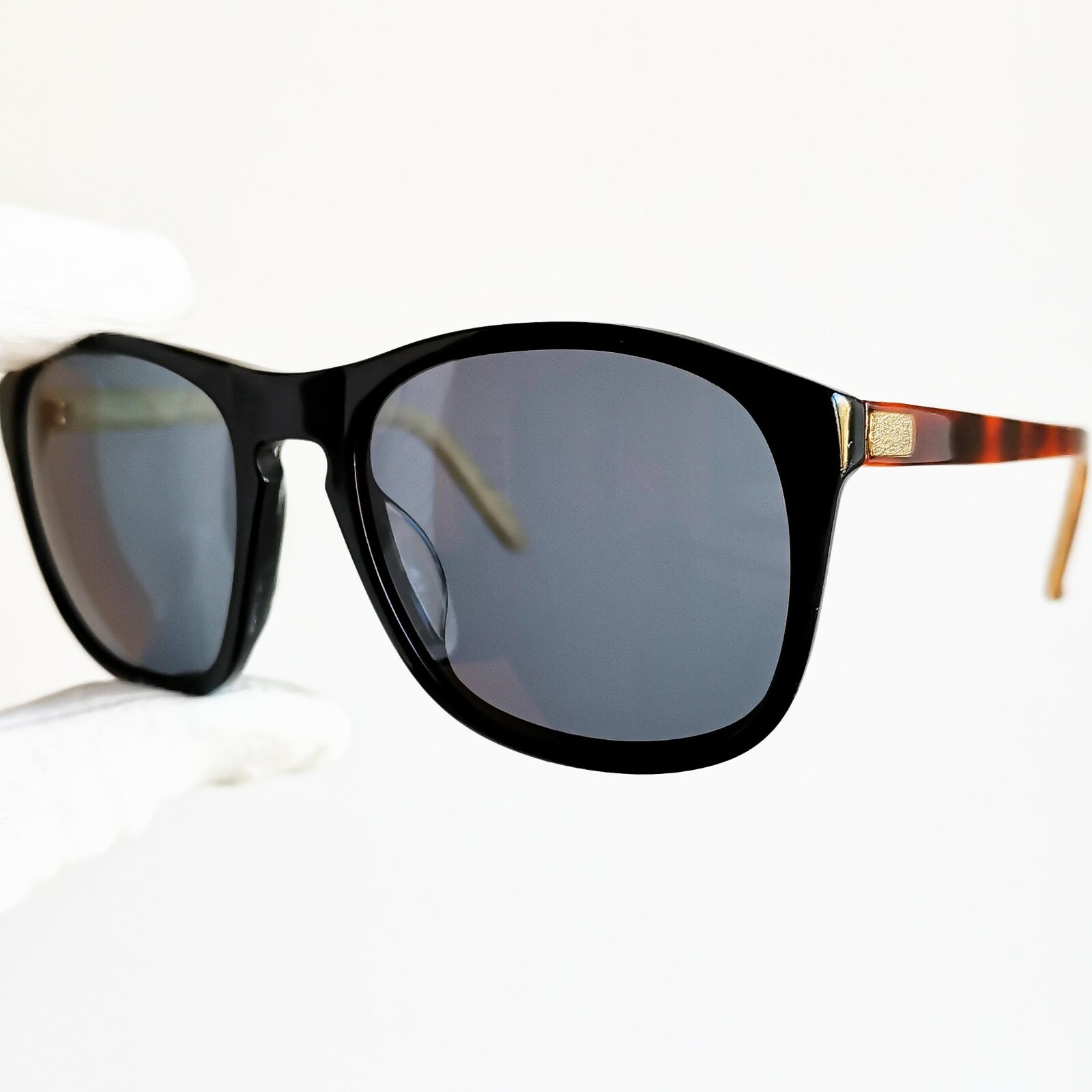 Lozza Cooper Vintage Tortoise Brown Black Sunglasses with New Lenses-image
