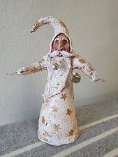 Debra Schoch PAPER MACHE' Celestial FOLK ART Christmas SANTA Pre-BETHANY LOWE