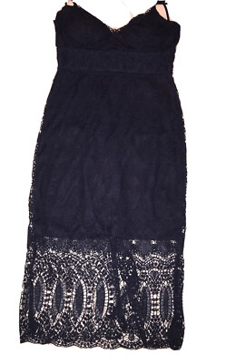 Premier Amour Women's Navy Blue Evening Lace Dress Size 8 Nwot | eBay Premier Amour Women's Navy Blue Evening Lace Dress Size 8 Nwot | eBay