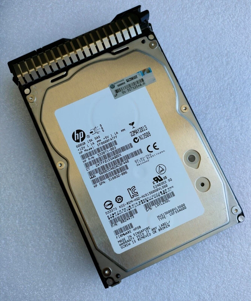 New HP DUAL PORT 6G ENT Hard Drive 653952-001 652620-B21 600GB 15K SAS 3.5" - Image 3 of 4