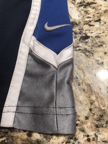 Nike Basketball Shorts! Youth Size Small (7) - Blue & Silver - Picture 2 of 6